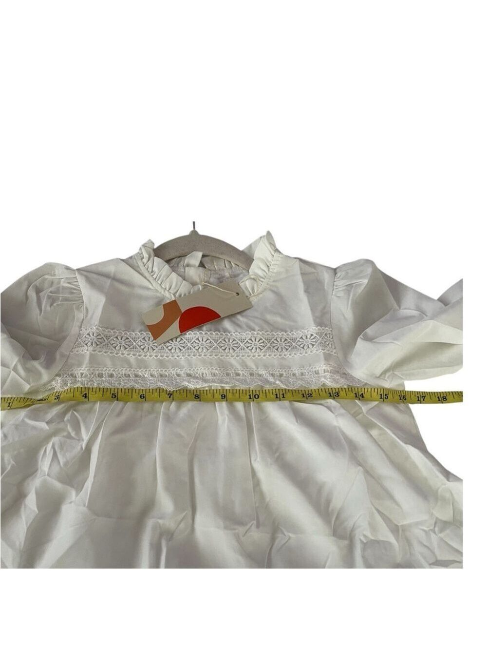 Girls Long Sleeve Midi Tiered Flowy Dress Size 8 9y - Picture 10 of 11